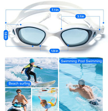 1-5x Swimming Goggles Anti-Fog UV Protection Leak-Proof for Men Women Teen Adult