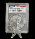 2021- P  Silver Eagle T1 PCGS MS69  FDOI $1 ASE Michael Reagan Legacy - C-96
