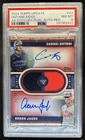 2024 Topps Aaron Judge Shohei Ohtani All Star Stitch Jersey Auto Red #/10 PSA 8