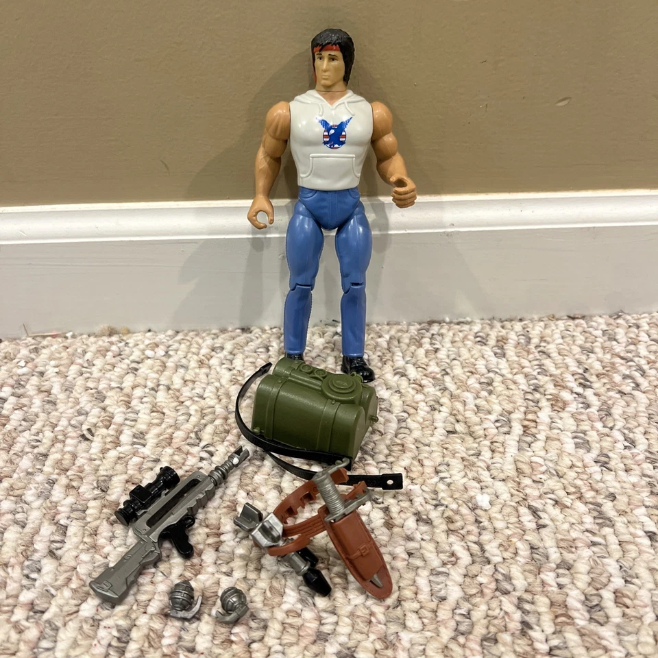 Boneco de ação 1986 RAMBO FORCE OF FREEDOM Fire Power quase perfeito acessórios para juntas apertadas - Imagem 2 de 4