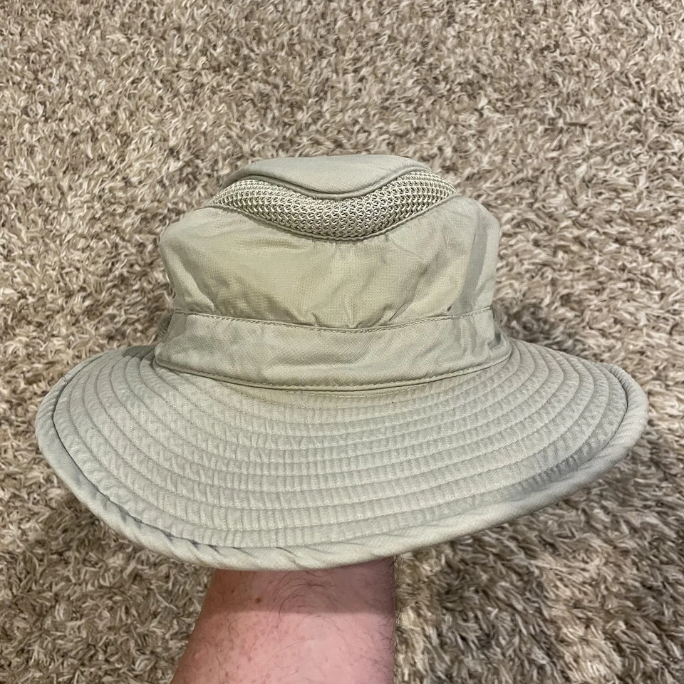 Tilley Organic Airflo Hat Mens 7 3/8 Khaki Mesh Wide Brim T4MO - Image 2 of 4