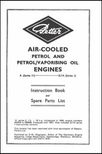 Petter Stationary Engine Book, Petter A series 2 & 2LTA 1946-51 Instruction Book