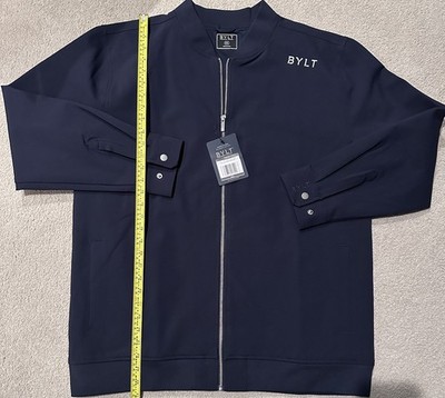 Nwt BYLT Premium Basics Navy Blue Full Zip Jacket 2x XXL