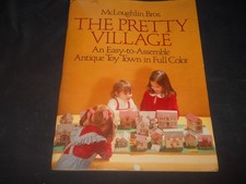 McLoughlin Bros. The Pretty Village 17 Antique Toy Town Cut Outs to Assemble
