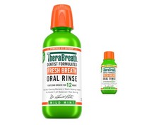 Fresh Breath Mouthwash, Mild Mint, Alcohol-Free, 16 fl oz  Travel Size, 3 fl oz