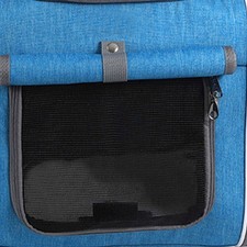 Dog Bike Basket Expandable Soft Shell Waterproofing 4 Doors 4 Mesh Windows Bike