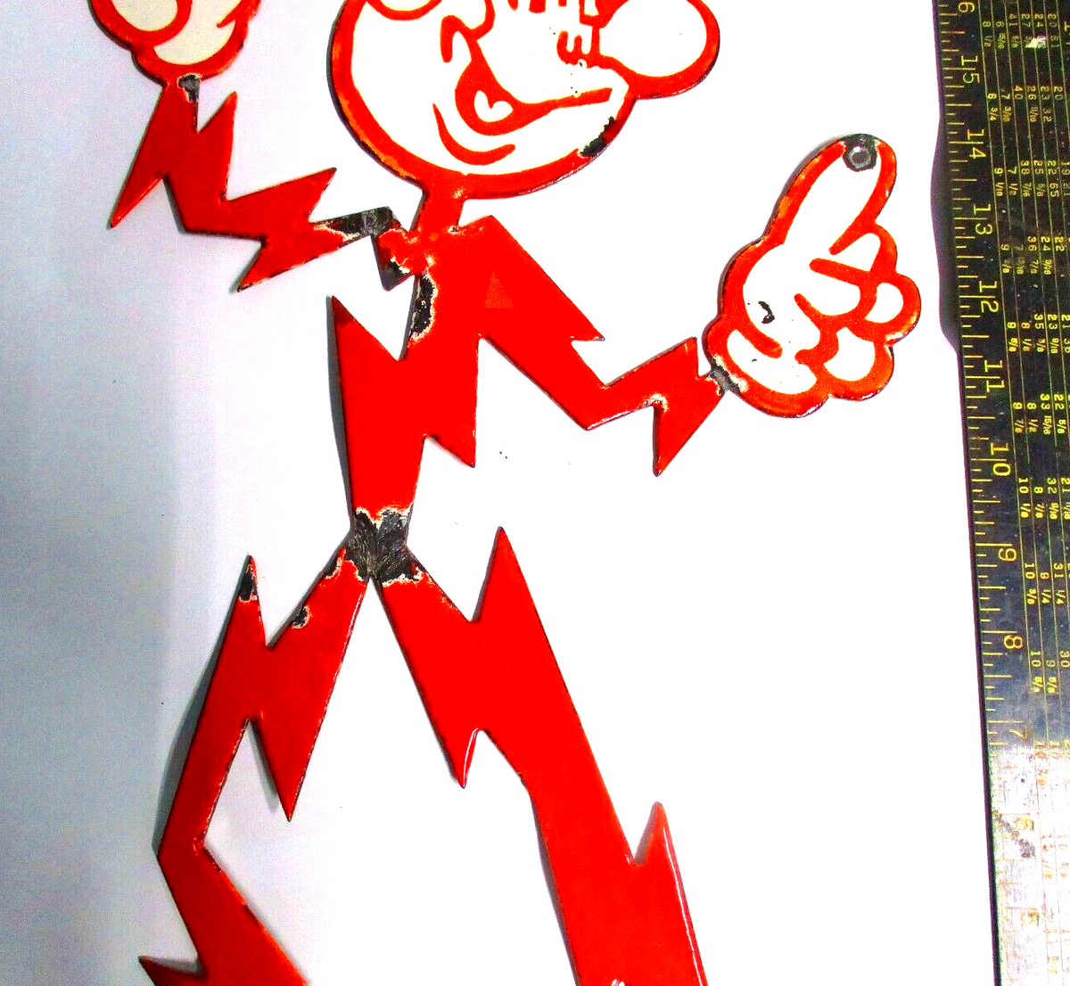 Reddy Kilowatt sign vintage porcelain electric coop Reddy Kilowatt sign vintage porcelain electric coop