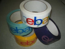 4-assorted Roll sealing tape 75yard each Official eBay Branded Bopp - Supplies