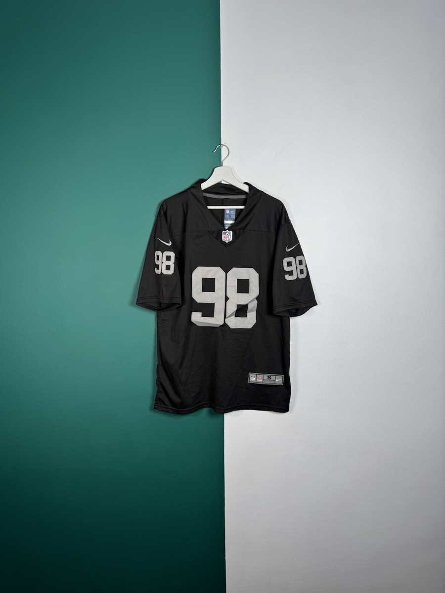 Maxx Crosby Las Vegas Raiders Black Jersey Men's S/M UK