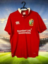 British And Irish Lions Jersey Rugby Shirt Red Canterbury Trikot Mens Size S