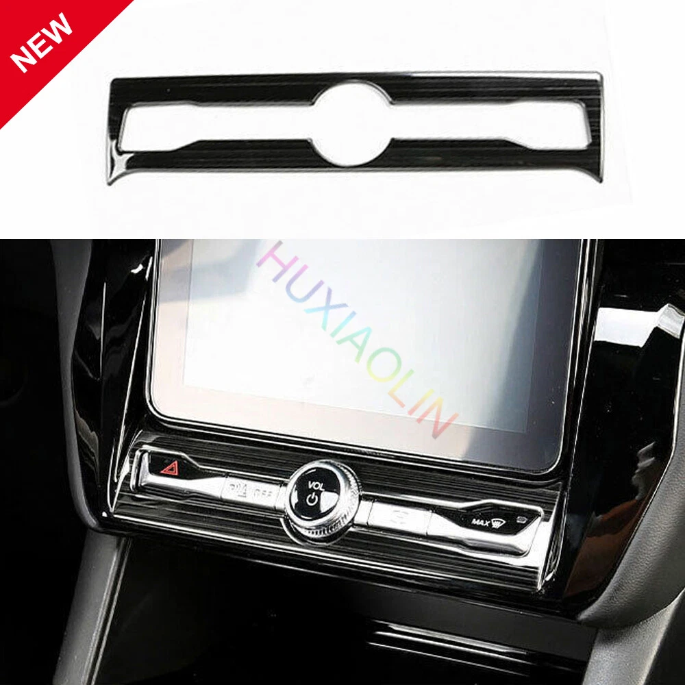 For Ford Explorer 20-22 Black Car Steels Console Volume Button Control Frame