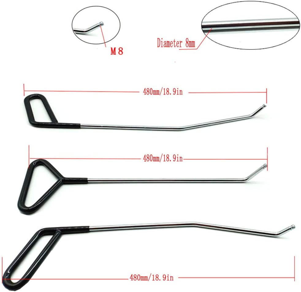 Houshan Paintless Dent Repair Tools 6 Pieces of Dent Removal Rods with