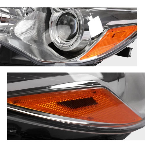 Headlights For 2015 2016 2017 Toyota Camry LE SE XLE XSE Projector Headlamp Pair - Picture 15 of 24