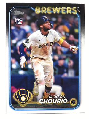 2024 Topps Baseball Update Series Jackson Chourio Base Rookie Card 