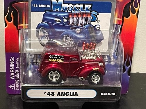 1/64 2004 Muscle Machines Red 48 Anglia Bone Shaker Gasser GS04-10