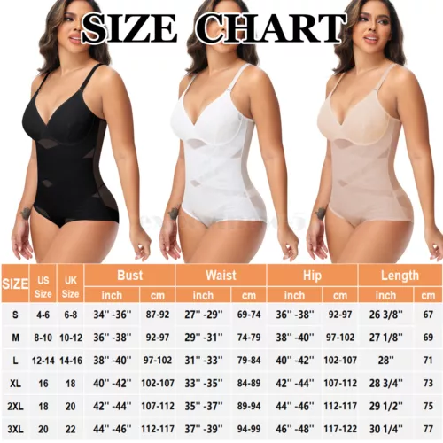 Shapewear Bodysuit for WomenS Body Shaper Tummy Control Body Shapewear Plus Size - Picture 2 of 21
