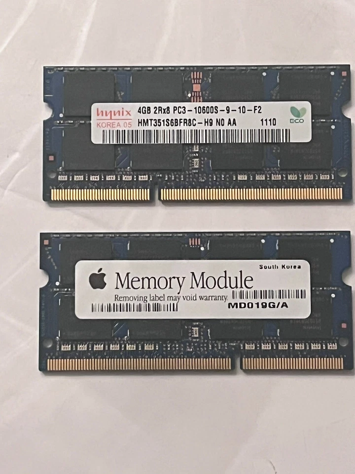 2x 4GB Apple Mac 2012 8GB DDR3 1600MHz PC3-10600S RAM HMT351S6BFR8C-H9 MD019G/A - Image 4 of 4