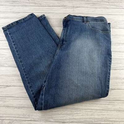 Gloria Vanderbilt Womens Jeans Amanda Straight Leg Size 20W