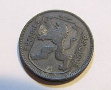 Belgium 1942 1 Franc Zinc Coin