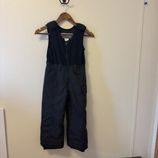 Kids Mountain Tek Snowpants Bib Overall Sz 5 Black Winter Youth Ski Suit