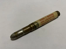 vtg john j Bhend contractor watertown Wisconsin advertising bullet pencil 
