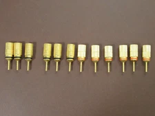 Lot of 12 Brass Switchcraft 3.5mm Audio plugs (L EB)