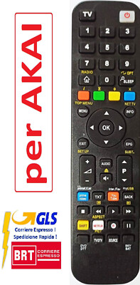 1103* Telecomando compatibile per Akai AK TV 4650 J - Bandi Srl