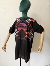 Dress Tunic Versace Jeans L Size Cotton/ Polyester  Black/ Multicolor 000370