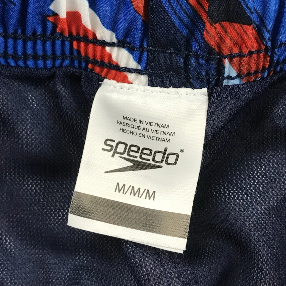 Pantalones Cortos Speedo Board Para Hombre Medianos Azul Cordón Ligeros Malla Forrados Carga Foto 2 de 4