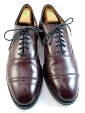 Allen Edmonds "PARK AVENUE" Leather Cap-Toe Oxfords 12 C Burgundy DAINITE (439N)