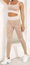 Khaki Snakeskin Woman's Yoga Set