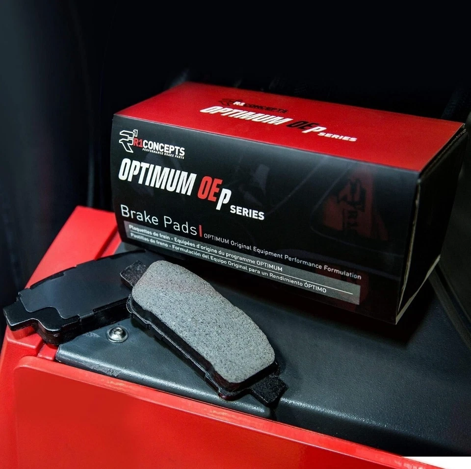 Kit de pastilhas de freio e rotores traseiros R1 Concepts para 2019-2022 BMW 230i, 330i, 430i - Imagem 3 de 4