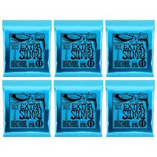 Ernie Ball Extra Slinky 2225 8-38 Nickel Wound Strings 6 Sets Pack USA Made