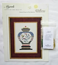 The Victoria Sampler Myrrh Gifts of the Magi Embroidery Pattern & Accessory Pack
