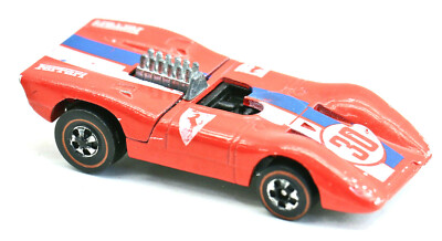 Hot Wheels Redline 1974 USA Red Enamel Ferrari 312P Excellent C8+ Nice! Vintage 