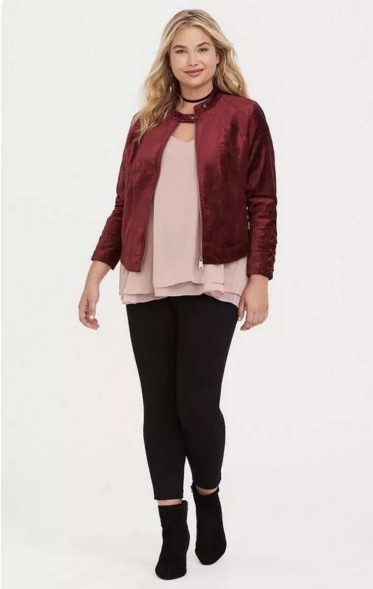 Torrid velvet shop jacket