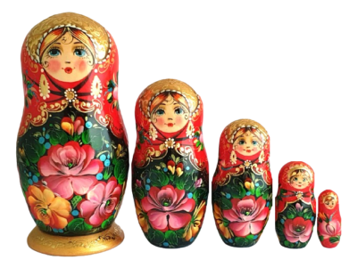 Authentiques Poupées Russes Matryoshka Avec Une Signification