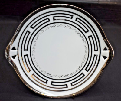 RS Germany / WA Pickard - Hand Painted - 8'' Handled Tray Plate (100)