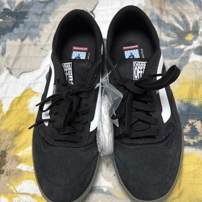 VANS Ave Pro Skate Shoes Black White Waffle