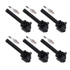 6x Ignition Coil + Spark Plug Set for Isuzu Rodeo Trooper V6 3.2L 3.5L 2002-2004