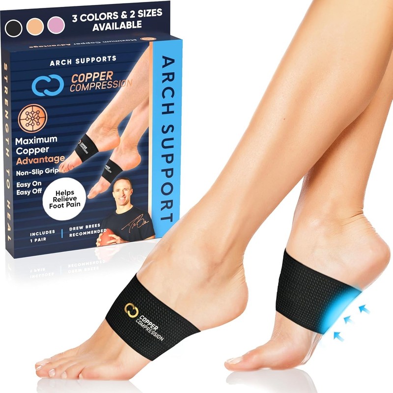 BRAND NEW 'COPPER COMPRESSION' FOOT/ARCH SUPPORT SLEEVE, UNISEX, $22!!