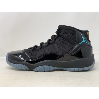 Air Jordan 11 'Gamma Blue' Black Sneakers, Size 6Y / 7.5W BNIB