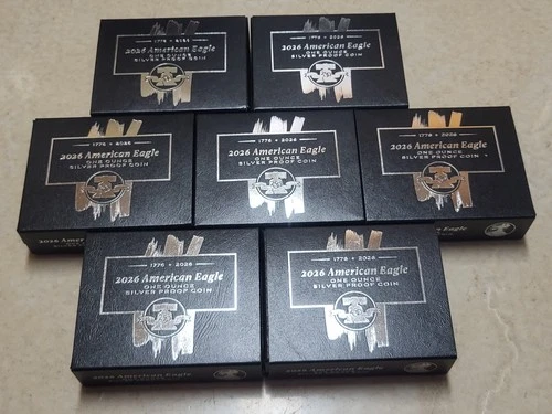 IN HAND 1776 - 2026 W PROOF 1 Oz AMERICAN SILVER EAGLE 250th PRIVY US MINT w/OGP