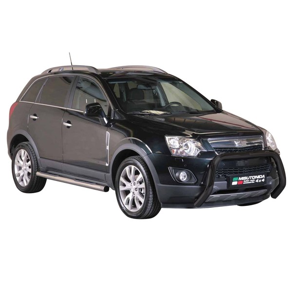 FrontbüGel FrontschutzbüGel FüR Opel Antara 2011-2015 ø76Mm Stahl Schwarz Schutz-image