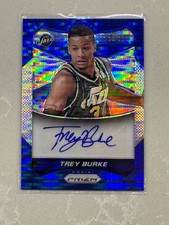 2014-15 Prizm Trey Burke Blue Pulsar Prizm Autograph #3  /249