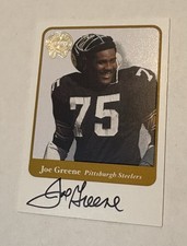 2001 Fleer Greats Of The Game Autograph Joe Greene GOTG 2002 01 02 Auto