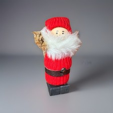 Vintage Ljungstroms Swedish Tomte Santa Wood Ornament GOD JUL Christmas Handmade