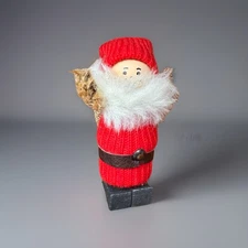 Vintage Ljungstroms Swedish Tomte Santa Wood Ornament GOD JUL Christmas Handmade
