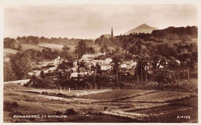 Valentine's RPPC Panoramic View of Enniskerry Wicklow IrelandUnposted3747