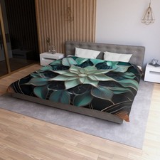 Bohemian Floral Microfiber Duvet Cover Cozy Bedroom Boho Bedding Luxury Styling
